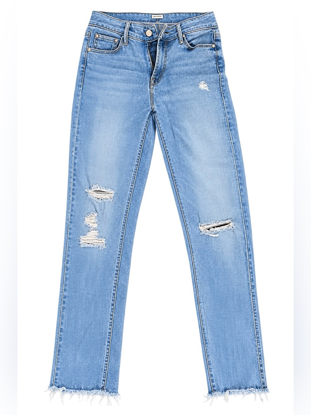 MOTHER Mid Rise Dazzler Ankle Fray Jeans Over County Line Size 27